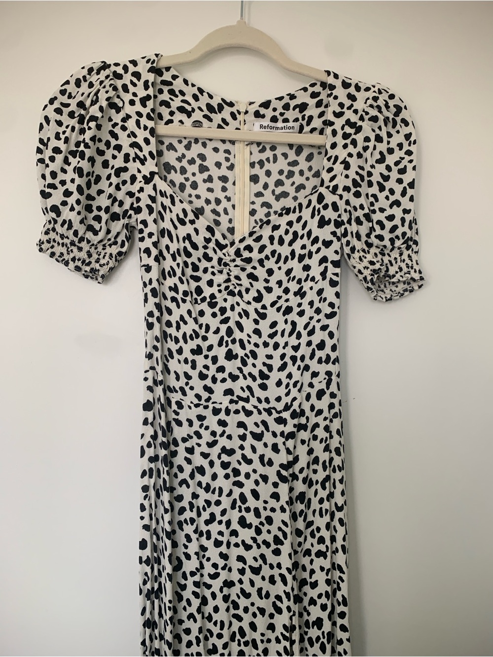 Reformation Milkmaid Puff-Sleeve Maxi Dress
